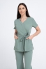 Kosmetyczna tunika damska Lili Soft grey mint