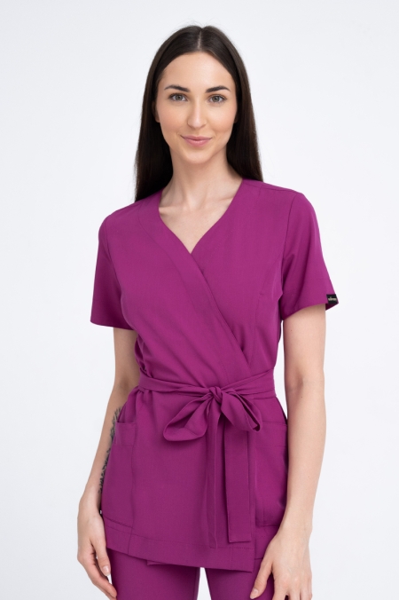 Kosmetyczna tunika damska Lili Soft purple plum