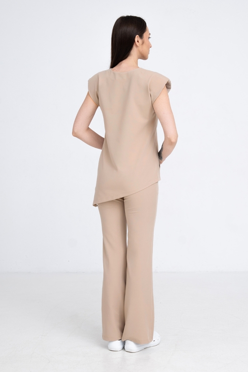 Kosmetyczna bluzka damska Raya gold beige