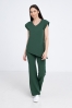 Kosmetyczna bluzka damska Raya dark green