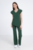 Kosmetyczna bluzka damska Raya dark green