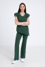 Kosmetyczna bluzka damska Raya dark green