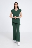Kosmetyczna bluzka damska Raya dark green