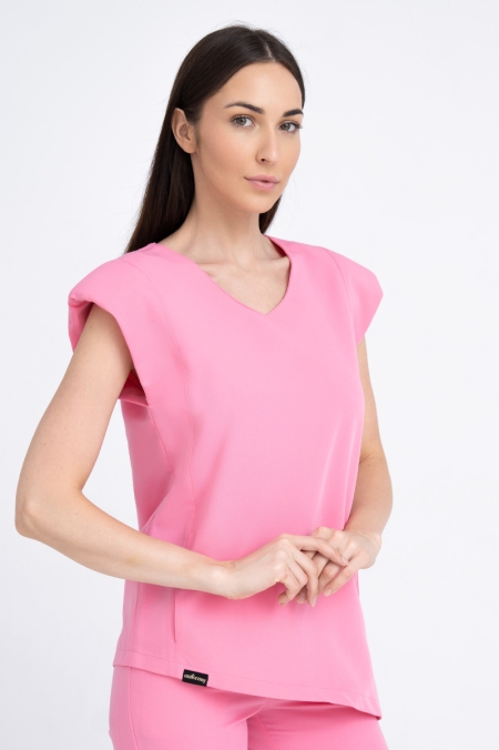 Kosmetyczna bluzka damska Raya flamingo