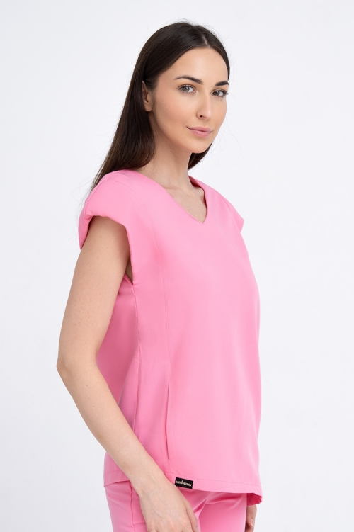 Kosmetyczna bluzka damska Raya flamingo