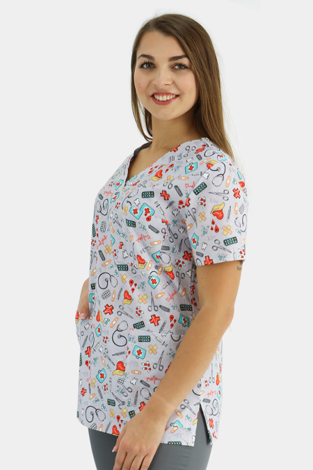 Damska bluza medyczna Inka - apteczka medyczna