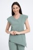 Kosmetyczna bluzka damska Raya gray mint