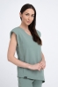 Kosmetyczna bluzka damska Raya gray mint