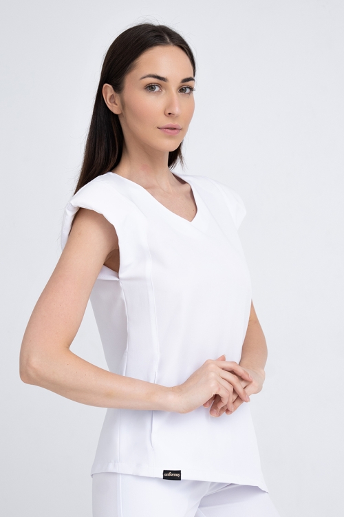 Kosmetyczna bluzka damska Raya white