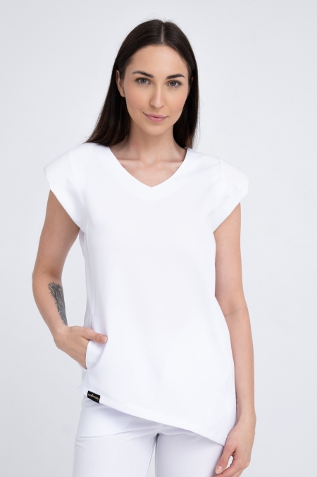 Kosmetyczna bluzka damska Raya white