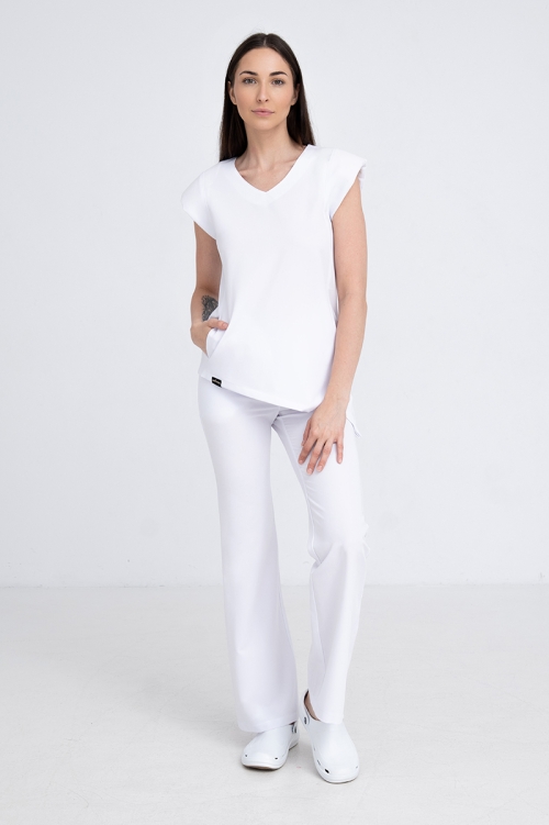 Kosmetyczna bluzka damska Raya white