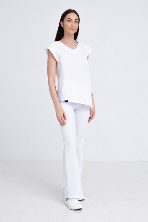 Kosmetyczna bluzka damska Raya white