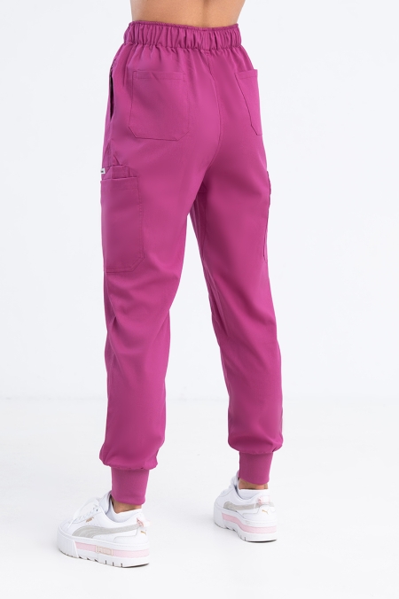 Komplet medyczny damski Basic fuchsia red